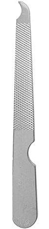 Nail File Stainless Steel Double Side Nail File Silver Stainless Steel Double-Sided Nail File Trim Manicure Tool for Hand and Foot Care in Nail Salon Silver