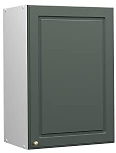 Vicco Hängeschrank Fame-Line, hängender Küchenschrank, Grün-Gold Landhaus/Weiß, 50 cm