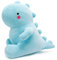 Poywuo Dinosaurier Plüschtier Stofftier Dino Kuscheltier Plüsch Stofftierpuppe Dekokissen Weihnachten Geburtstag Geschenke für Jungen Mädchen Kinder (Blau, 40cm)