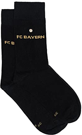 FC Bayern München | Business Socken 2er-Set | Unisex | Schwarz | 43-46