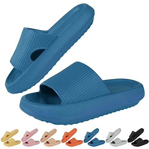 HEPODA Ciabatte Nuvola Donna Uomo Estive Pantofole Nuvola Morbide Ciabatte Piscina Antiscivolo Ciabatte Doccia Casa Scarpe da Spiaggia Sandali Estivi Pantofole da Bagno