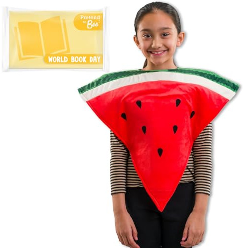 PRETEND TO BEE Unisex Kid's Fruit/Veg Watermelon Dress Up Costume, Green/Red/Black, 3-7 Years