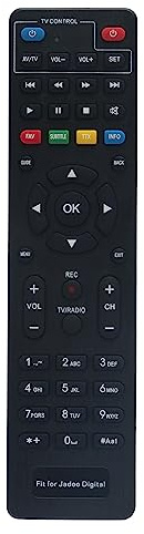 AULCMEET Ersatz-Fernbedienung Passend für Jadoo HD Set Top Box & SD Set Top Box