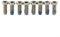 Zoegneer 8 tornillos de acero inoxidable para plato de bicicleta, 8 unidades, 11,36 x 5,76 mm