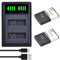 PowerTrust 2 batterie EN-EL23 e caricatore USB a LED per Nikon Coolpix P900, P600, P610, P610s, P900s, S810c, B700