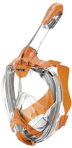SEAC Amica, Vollgesichts-Schnorchelmaske für Erwachsene und Kinder ab 6 Jahren, phthalatfreie, hypoallergene Polymer-Vollgesichtsmaske