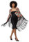 BEAUTELICATE Spanischer Manton Tuch Schal Bedrucktes Flamenco Tücher Schal mit Fransen für Tanzen Flamenco Kleider (Floral und Leopard, Einheitsgröße)