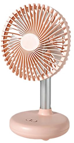 Ventilador de escritorio USB – Ventilador oscilante recargable de escritorio | Ventilador enfriador elástico | Ventilador de refrigeración silencioso de flujo de aire mejorado para estudio y lectura