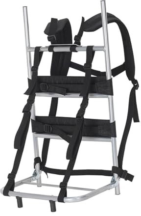 Sharplace Schwerer Tragerucksack-Rahmen, Rucksack-Ausrüstung, Stabiler Tragerahmen aus gefaltetem Aluminium-Nylon für Klettern, Wandern, Camping, Trekking, l