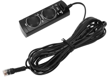 TS WX110A Subwoofer-Kabelsteuerung mit Phasenschalter, Betriebsanzeige, Frequenzeinstellung, Verstärkungseinstellung, ABS-Material, für Autoradio