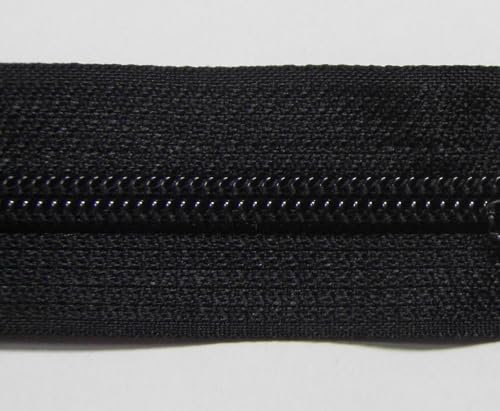 AMANTE NSF Zip Lampo Reversibile Cerniera divisibile a 1 cursore double face catena nylon 6 (Nero, 65 cm)