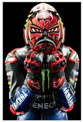 fsgfod Fabio Quartararo MotoGP Poster sur toile Décoration murale pour salon, chambre à coucher 20 x 30 cm