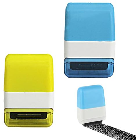 2 StüCk Datenschutz Rollstempel,Adressen SchwäRzen Stempel,Datenschutzstempel,Kurier Rollstempel,SchüTzen Die PrivatsphäRe Der PersöNlichen IdentitäT,KöNnen FüR BüRodokumente