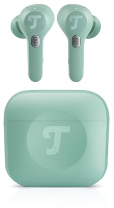 Teufel AIRY TWS PRO - True-Wireless In-Ear Bluetooth Kopfhörer mit Active Noise Cancelling, Transparenzmodus, Kabelloses Laden, IPX4 Wasserfest - Misty Green