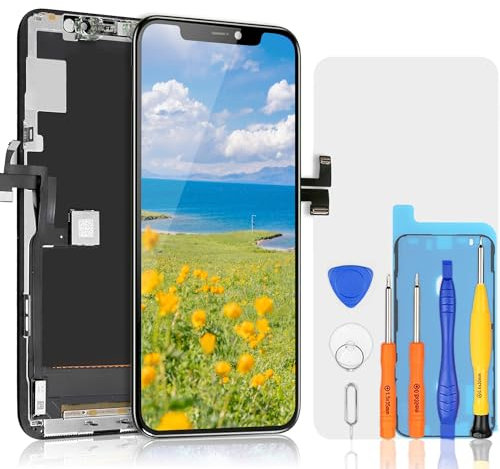 bokman for iPhone 11 Pro LCD Screen Replacement 5.8-inch Full HD Display and Touch Digitizer Assembly with Repair Tool Kits