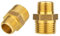 Gosknor 2pz Nipplo Esagonale Ridotto in Ottone, Filettatura Maschio 1/2 NPT x 3/8 NPT Adattatori Raccordi Tubi Connettore Tubo Dritto ad Alta Pressione per Applicazioni Gas Olio Acqua e Carburante