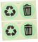 SHINEOFI 1 Ensemble Autocollants pour Poubelles Stickers de Déchets Vinyle pour Nocturne Application Facile Retrait Propre Lot