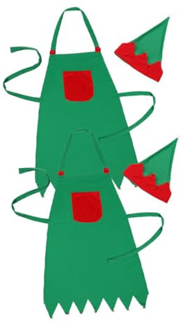 Cabilock 2 Juegos Delantal y Gorro de Cocina Conjunto de Delantal para Adultos para Casa Fiestas