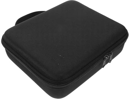 Healifty Car Storage Box Vacuum Cleaner Accessory Holder Vacuum Case with Extra Pocket Handheld Vacuum Carry Bag Storage Bag with Handle Vacuum Cleaner Storage Car Vacuum Storage Pu Black