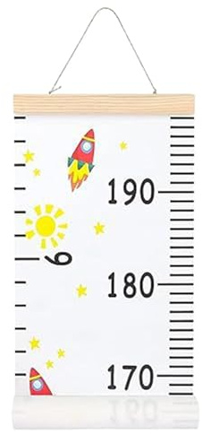 Messlatte für Kinder, abnehmbare Messtabelle für Kinder, Wachstums-Tracker mit Umhängeband, abnehmbar, wiederverwendbar, für Heimdekoration, Inneneinrichtung, Spielzimmer, Elternwerkzeug, Babyzimmer