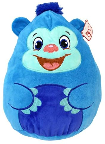 BEMIRO Comic Tiere aus Plüsch – ca. 35 cm – weiche Kuscheltiere mit gestickten Gesichtern – Schlaufe zum Anhängen – Stofftiere zum Knautschen & Liebhaben – für Kinder ab 3 Jahren (AFFE)