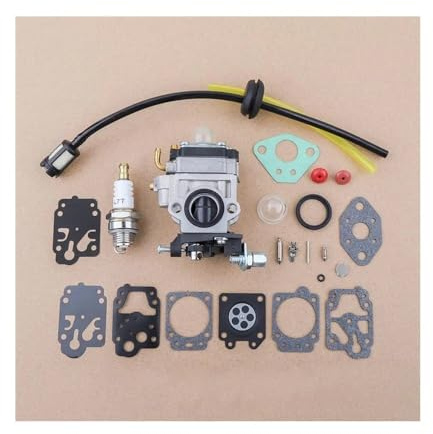 ERIHJOX 15mm Vergaser W/Reparatur Kit Fit for 43cc 47cc 49cc 52cc CG430 CG520 BC430 BC520 40-5 Pinsel Cutter Gras