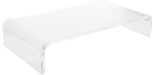COMPUKAS Acrylic Keyboard Protective Cover Anti Cat Protector Rack | Washable, Saves Desktop Space, Finish, Multifunction Storage Stand for Tidy Desk Setup