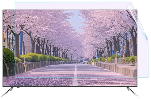 AIZYRLYR Protection D'écran Anti-Lumière Bleue, Film Filtrant Anti-Lumière Bleue Et Anti-Poussière Usage Intérieur/Extérieur Pour Téléviseurs HDTV 4K LCD, LED, OLED Et QLED,60 1338x756mm