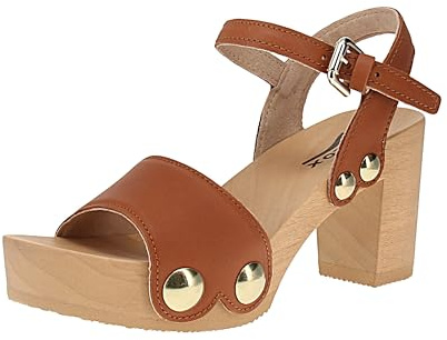 Softclox S3337 Eilyn Softnappa - Damen Sandalette - 08-Cognac, Größe:41 EU