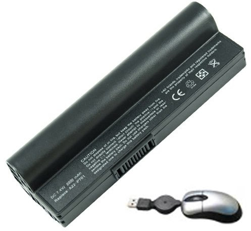 Amsahr eeepc900a -05 8 Cell 8800 mAh batteria di ricambio per Asus Eee PC 900