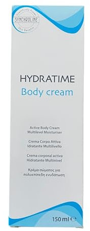 Synchroline - Hydratime Body Cream Intensive Feuchtigkeitsspendende Körpercreme 150 ml mit Ceramiden, Urea und Vitamin E für trockene und dehydrierte Haut, Made in Italy