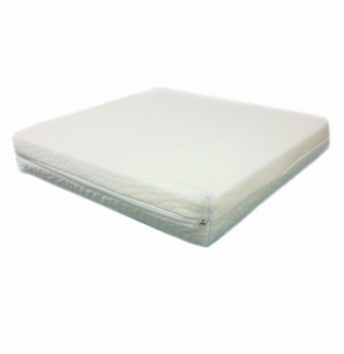Dibapur ® Rollstuhl Visco Sitzkissen ca.40cm x 40cm x 7cm - Viscoelastische, Antidekubitus,Sitzkissen Sitzpolster für Rollstuhl Stuhl Auto LKW Bürostuhl Chefsessel Reise Flugzeug Kissen