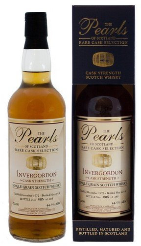 Rareza: Invergordon Whisky año 1972, 41 años The Pearls 0.7l con caja de regalo