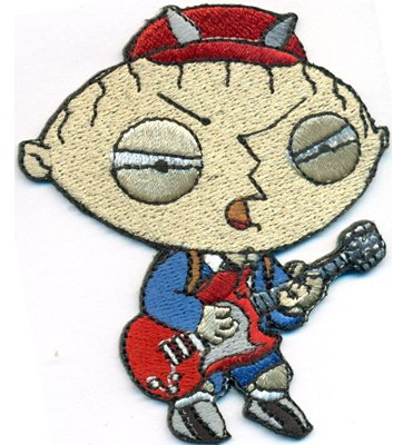 Family Guy Stewie Familyguy Rockabilly Heavy Metal Biker Kutte Patch Aufnäher Sticker