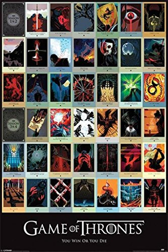Game of Thrones Episoden Poster. Offiziell lizenziert