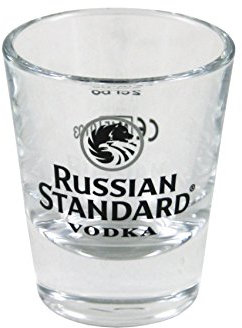 6 Russian Standard Gläser / Shots