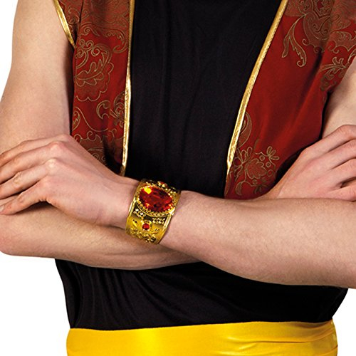 PARTY DISCOUNT Armreif, gold mit Rubin
