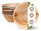 BIOZOYG 200x ciotola in foglia di palma 275 ml - Piatto da zuppa usa e getta, ciotola per insalata compostabile - Stoviglie da festa sostenibili