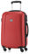 HAUPTSTADTKOFFER - Wedding - Handgepäck Koffer Kabinen Hartschalen-Koffer Trolley Rollkoffer Reisekoffer, TSA, Doppelrollen 55 cm, 42 Liter, Rot