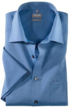OLYMP Herren Businesshemd Regulär 513112 | Hemd, keine Manschette, Comfort Fit, 100%Baumwolle