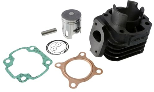 2EXTREME Zylinder Kit 50ccm AC/2T kompatibel mit Aprilia SR50, Yamaha Jog R | Zylinder Kolben Set; kompatibel mit Yamaha Neos SA15 5AD, MBK Mach G, MBK Ovetto, Malaguti F12 Phantom; Kolbenbolzen 10mm