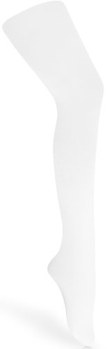 Merry Style Kinder Strumpfhose für Mädchen Microfaser 60 DEN WLSS001 (Weiß, 128-134)