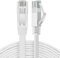 TNP CAT6 Netzwerkkabel, Gigabit Ethernet Kabel LAN RJ45 Stecker auf Stecker, Internet Verlängerungskabel Adapter Patchkabel Rohkabel Kabel für Switch Router Netzwerk Cat6, Weiß 10M