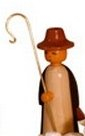 Rudolphs Schatzkiste Miniaturfigur Hirte bunt Höhe=5cm NEU Holzfiguren Holzschmuck Holz Seiffen Weihnachtsland Weihnachtsdekoration Erzgebirge Dekoration Weihnachten Kerzenschmuck Tischschmuck