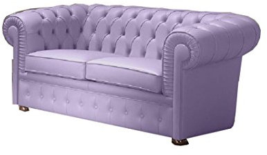 Trama Toscana Sofa Chesterfield 2 Sitzer aus Echtem Leder
