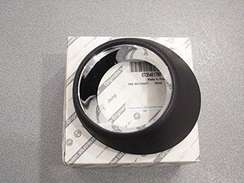 FCA Cornice Fendinebbia Anteriore Sinistro SX Compatibile con ABARTH 500 Paraurti Originale Mostrina Anteriore Cromata