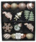 ETC 25-er Set dekorativer Figuren-Kugelmix PVC Weihnachtskugeln Baumschmuck bruchfest Christbaumschmuck (puderrosa/Champagner/weiß/lindgrün)