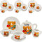 17 TLG. Set Puppengeschirr/Teeservice & Kaffeeservice - Teddybär - Tiere - inkl. Name - Geschirr Porzellan/Keramik - Porzellangeschirr - Kinderküche - P..