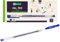 D.RECT Gelschreiber 0,3 mm - Gel Pen 12 Stück mit Ergonomischer Griff, Dünne Schreiblinie - Gelkugelschreiber, Kugelschreiber mit Gelmine - Gelschreiber Blau