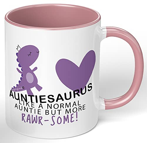 Cute Auntie Gift for Your Auntie This Auntiesaurus Mug Makes a lovley Birthday Gift for Auntie Christmas Best Auntie in The World Gifts for Auntie Gifts from Niece Auntie Gifts from Nephew